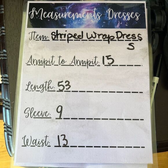 Louna Meghan Striped Multicolor Maxi Wrap Dress Size Small RTR Chic & Flowy - Picture 14 of 14